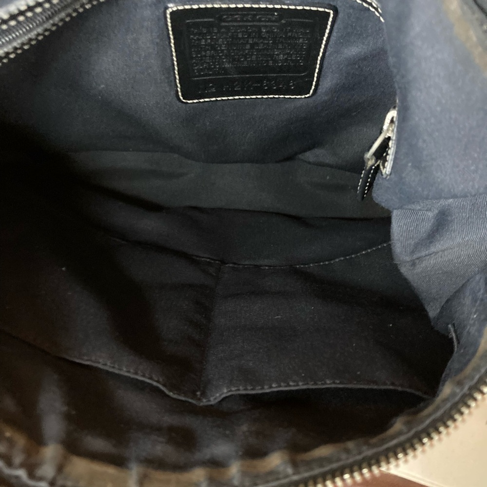 COACH SIGNATURE HOBO 6346 JACQUARD DUFFEL ￼ shoulder bag, Crossbody tote - Picture 2 of 5